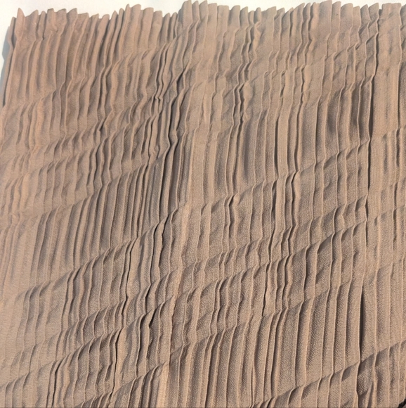 Elegant Vintage Tan Pleated Skirt - Picture 6 of 6